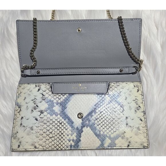 Kate Spade|Snake Print Convertible Crossbody Clutch - Picture 9 of 14